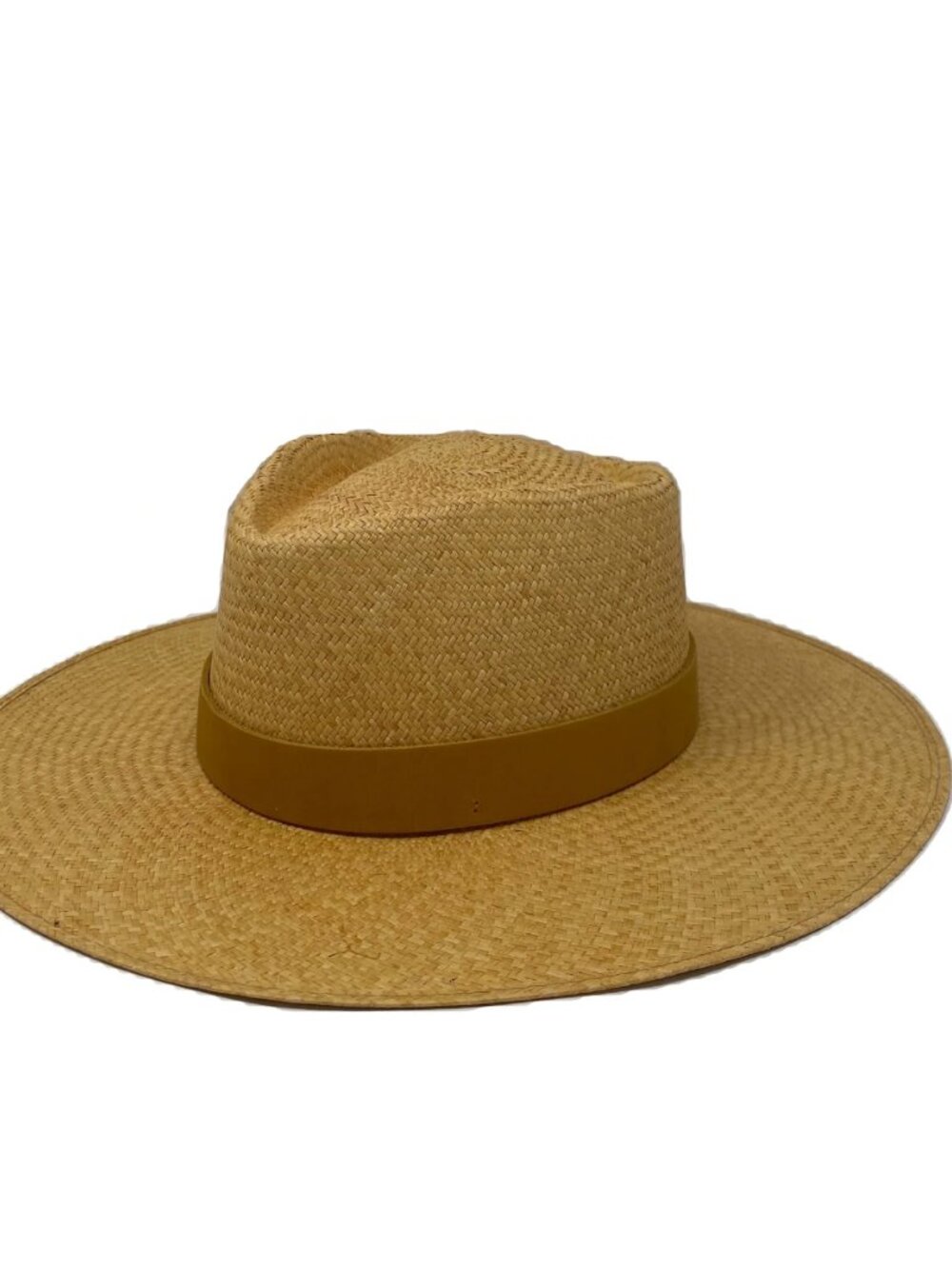 Lovely Bird Malibu Paloma Panama Straw Fedora Hat Latte Small